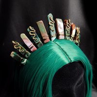 MEDUSA Indian Agate Crystal Crown