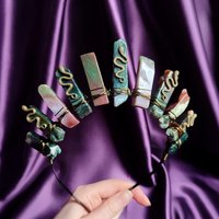 MEDUSA Indian Agate Crystal Crown