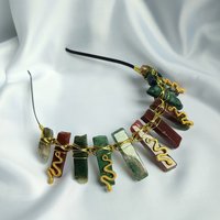 MEDUSA Indian Agate Crystal Crown