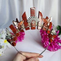 ORIENTAL Red Jasper Crystal Crown