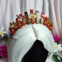 ORIENTAL Red Jasper Crystal Crown