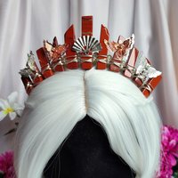 ORIENTAL Red Jasper Crystal Crown