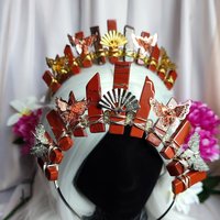 ORIENTAL Red Jasper Crystal Crown