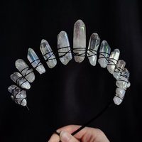 ANGEL DUST Aura Quartz Crystal Crown