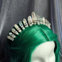 ANGEL DUST Aura Quartz Crystal Crown