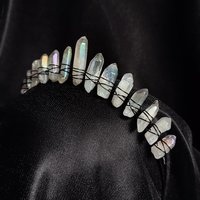 ANGEL DUST Aura Quartz Crystal Crown