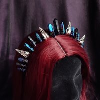 MYSTIC CROW Titanium Quartz Crystal Crown