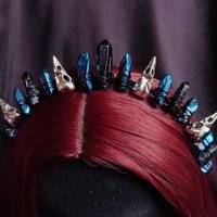 MYSTIC CROW Titanium Quartz Crystal Crown