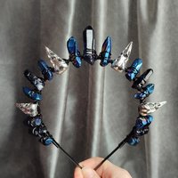MYSTIC CROW Titanium Quartz Crystal Crown