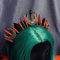 HALLOWEEN QUEEN Howlite Crystal Crown