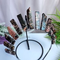ANNABELLE Rhodonite Crystal Crown