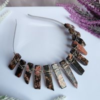 ANNABELLE Rhodonite Crystal Crown