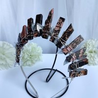 FREYJA Rhodonite Crystal Crown