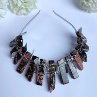 FREYJA Rhodonite Crystal Crown