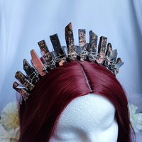 FREYJA Rhodonite Crystal Crown