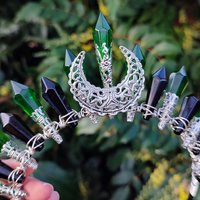 POISON IVY Glass Crystal Crown