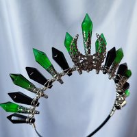 POISON IVY Glass Crystal Crown