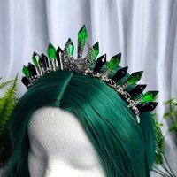 POISON IVY Glass Crystal Crown
