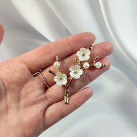 Gold Branches with Flowers