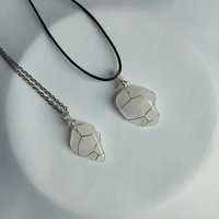 Quartz Wire Wrapped Pendant in Silver