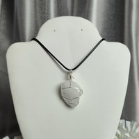 Quartz Wire Wrapped Pendant in Silver