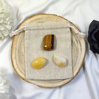 Solar Plexus Chakra Crystal Set with Guide