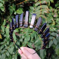 ANUBIS Black Agate Crystal Crown