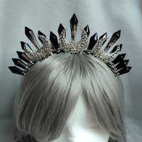 NIGHT QUEEN Glass Crystal Crown