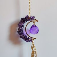 Amethyst Moon Suncatcher
