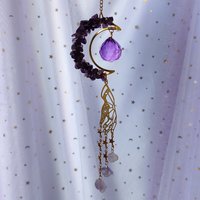 Amethyst Moon Suncatcher