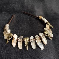 CITRINE RAVEN Crystal Crown