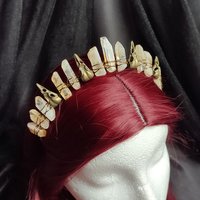 CITRINE RAVEN Crystal Crown