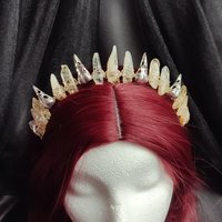 CITRINE RAVEN Crystal Crown