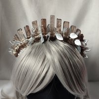 ATHENA Smokey Quartz Crystal Crown