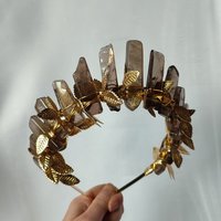 ATHENA Smokey Quartz Crystal Crown