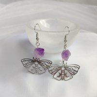 Butterfly Amethyst Earrings