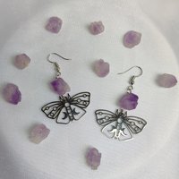 Butterfly Amethyst Earrings