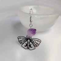 Butterfly Amethyst Earrings