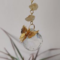 Citrine Butterfly Suncatcher