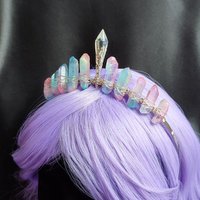 UNICORN QUEEN Titanium Quartz Crystal Crown