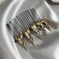 Raven Skull Comb