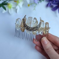 Crystal Combs with Moon