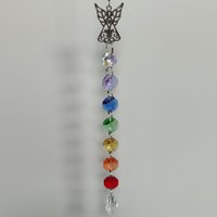 Chakra suncatcher with guardian angel.
