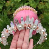OPHELIA Angel Aura Quartz Crystal Crown