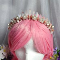 OPHELIA Angel Aura Quartz Crystal Crown