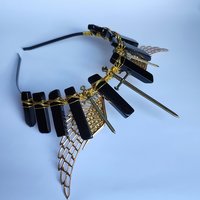 VALKYRIE Black Agate Crystal Crown