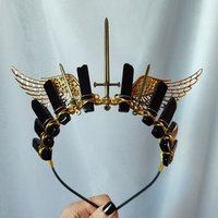 VALKYRIE Black Agate Crystal Crown