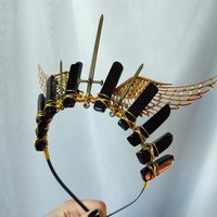 VALKYRIE Black Agate Crystal Crown