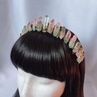 FOREST FAIRY Titanium Quartz Crystal Crown
