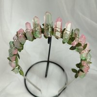 FOREST FAIRY Titanium Quartz Crystal Crown